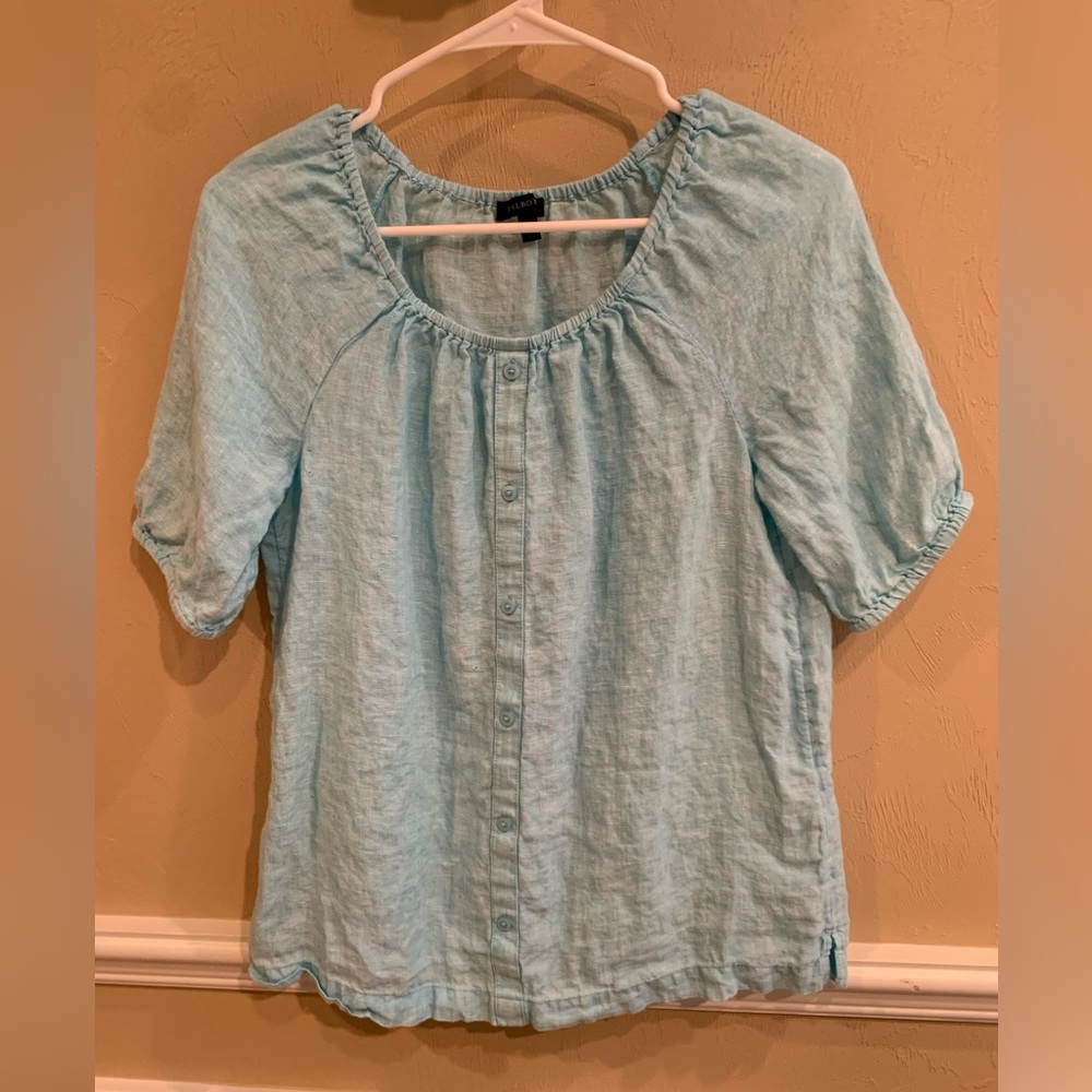 EUC TALBOTS linen blouse
